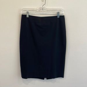 Ann Taylor Navy Suiting Pencil Skirt